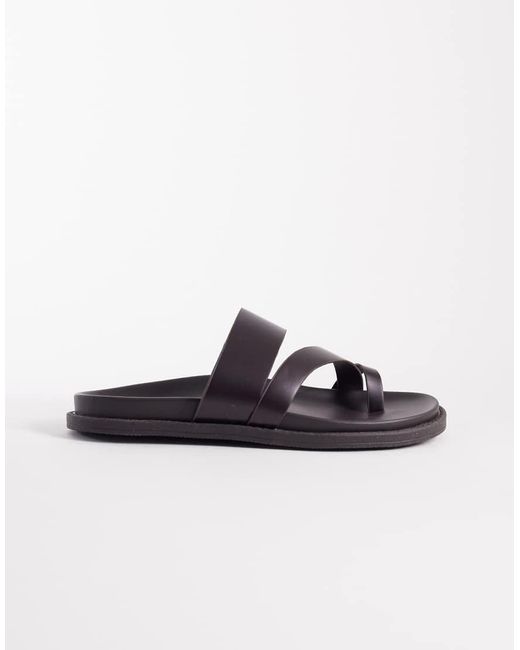 ASOS Red Cross Over Strap Sandals for men