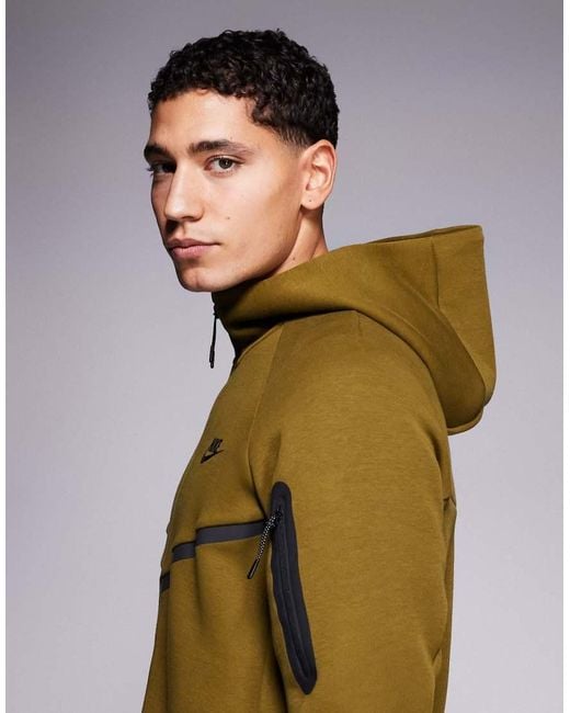 Nike Green Tech Fleece Full Zip Track Jacket for men