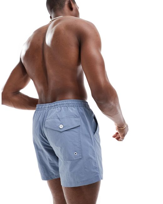 Brave Soul Blue Swim Shorts for men