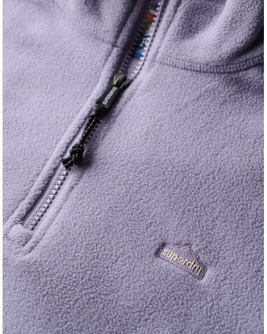 Superdry Purple – polarfleece-pullover