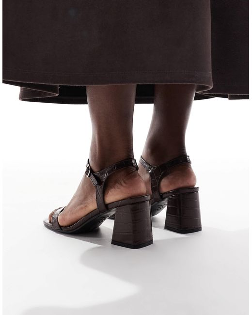 New Look Black Block Heeled Sandal