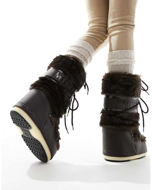 Moon Boot Black High Ankle Snow Boots