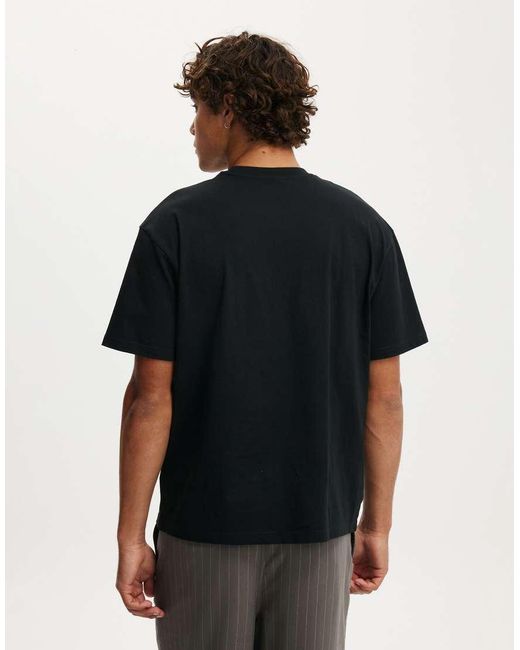 Cotton On Black Everyday Fit T-Shirt for men