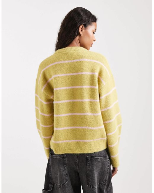 Pull à rayures New Look en coloris Yellow