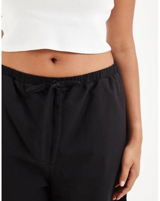 ASOS Black Asos Design Curve Long Line Bermuda Short