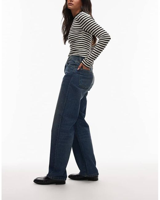 Vaqueros Con Lavado Oscuro Desgastado Arin De Carhartt de color Blue