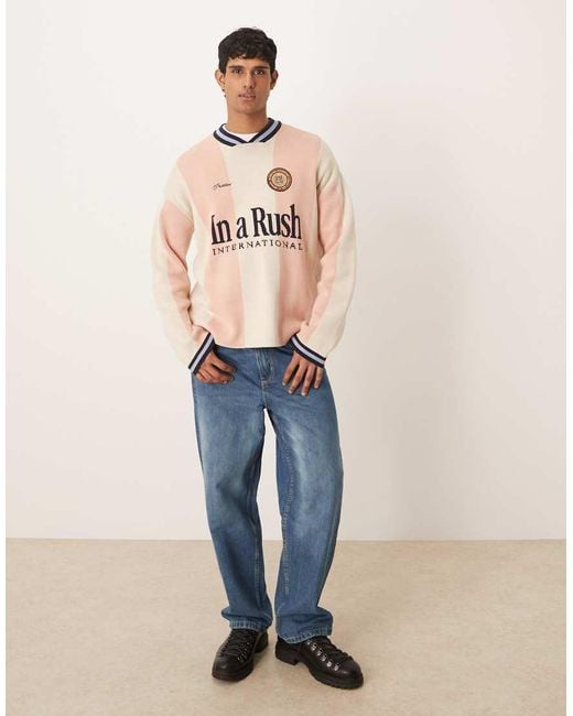 Prohibited Natural Overdrive Knitted Long Sleeve Jumper for men