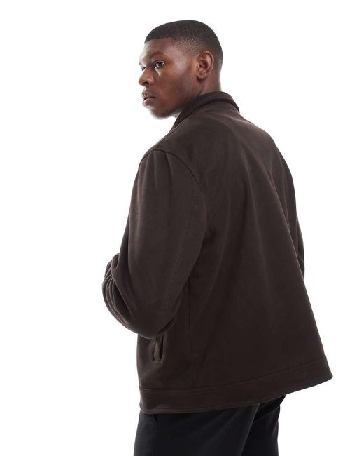ASOS Harrington Jack Van Suedine in het Black voor heren