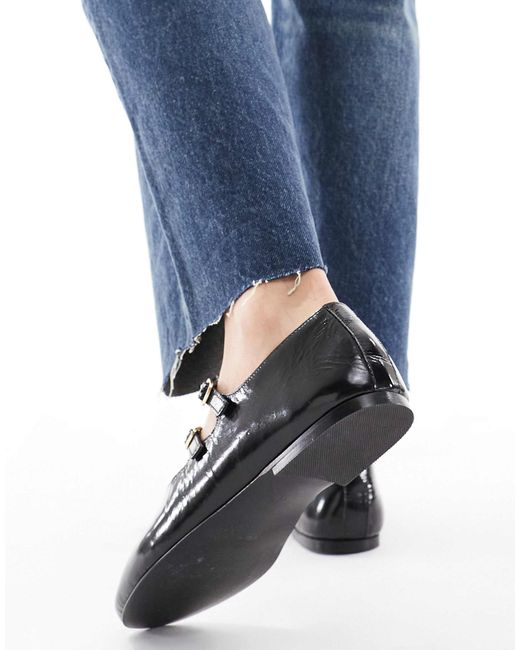 Schuh Blue Lamp Double Strap Ballet Flats