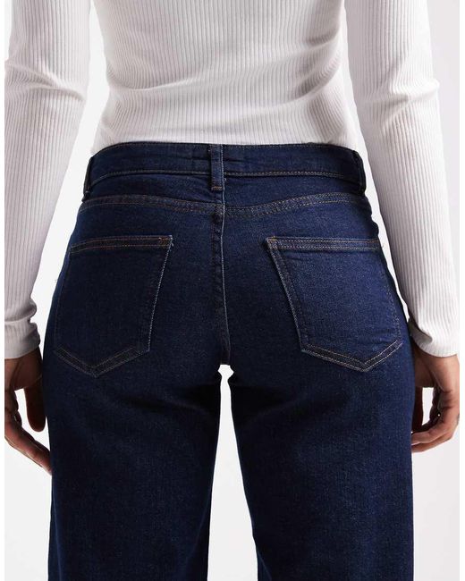 ONLY Blue Judy Low Rise Wide Leg Jeans