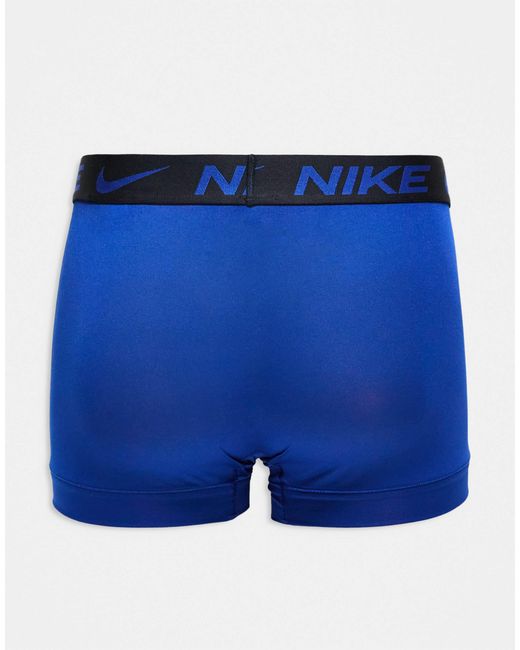 Nike Blue Essential Microfibre 3 Pack Trunk for men
