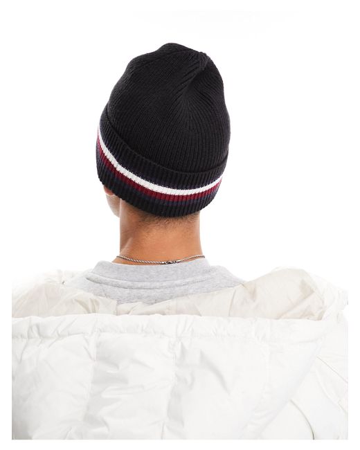 Tommy Hilfiger White Corporate Beanie for men