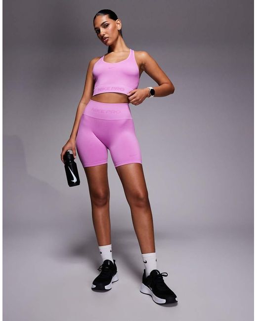 Nike Purple Nike Pro Seamless Tank Top