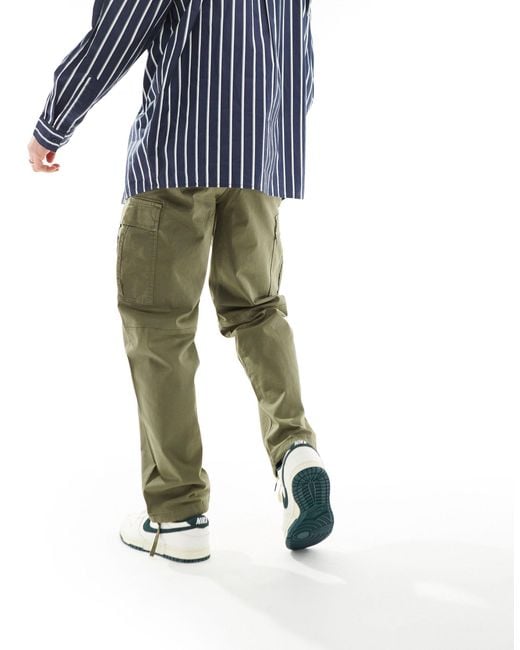 Jack & Jones Green Wide Fit Cargo Trouser for men
