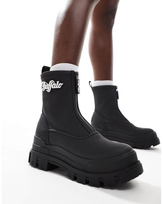 Aspha - bottes Buffalo en coloris Black