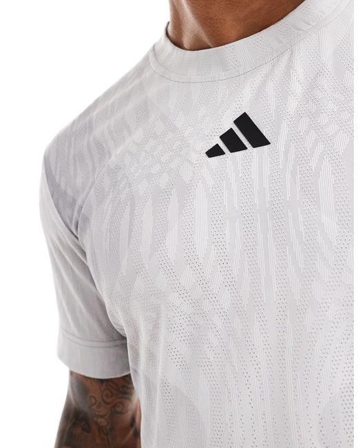 Adidas Originals White Adidas Tennis Airchill Pro Freelift T-shirt for men