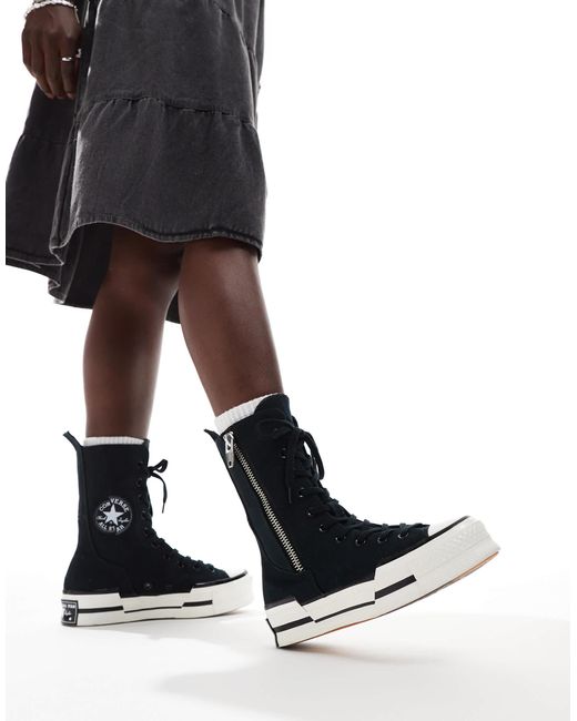 Converse Black Chuck 70 Plus X Hi Boots