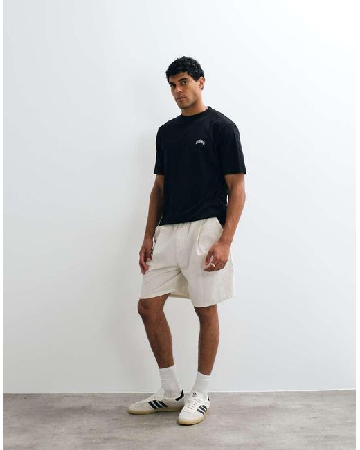 HUGO Nowboi T-Shirt Met Borstlogo En Regular-Fit in het Blue voor heren