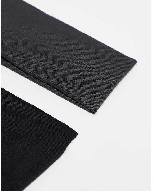 Pieces White 2 Pack Jersey Headbands