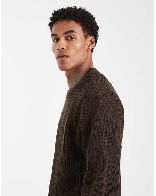 Jack & Jones Black Oversize Jumper for men
