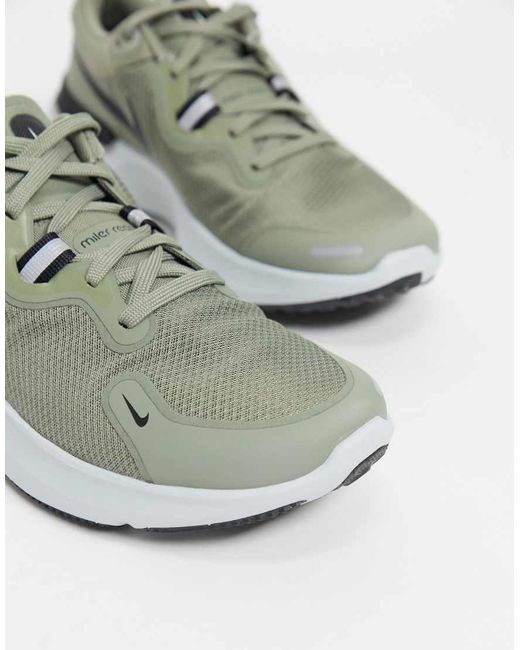Nike Green React Miler Trainers for men