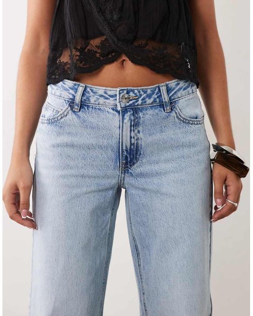 Mango Blue Teen Wide Leg Jean