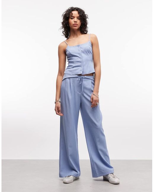 Collusion Blue Button Cami Top