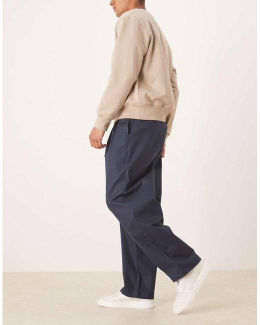 ASOS Blue Loose Trousers for men
