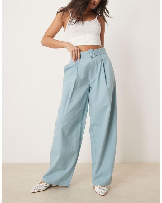 Pantalon bouffant épuré - turquoise ASOS en coloris Blue