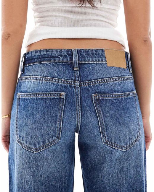Cotton On Blue Low Rise Straight Jeans