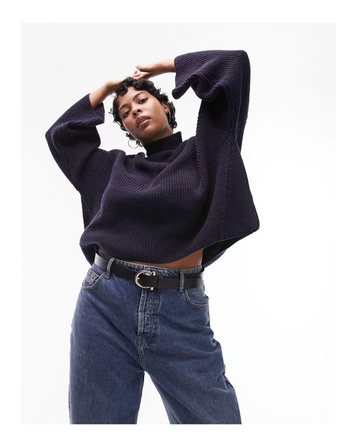 Topshop top blue jumper