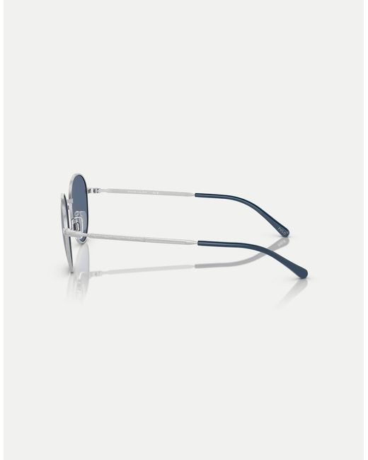 Ralph Lauren Blue Polo Ph3144 Round Sunglasses With Lens for men