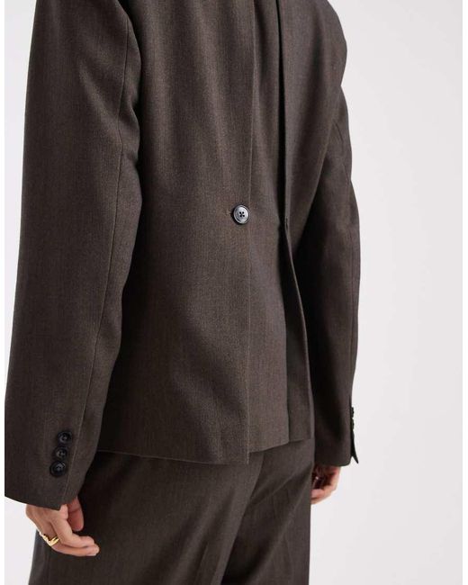 Blazer Oversize Sartoriale di Object in Black