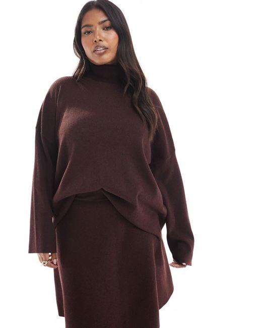 ONLY Purple Turtle Neck Knit Sweater