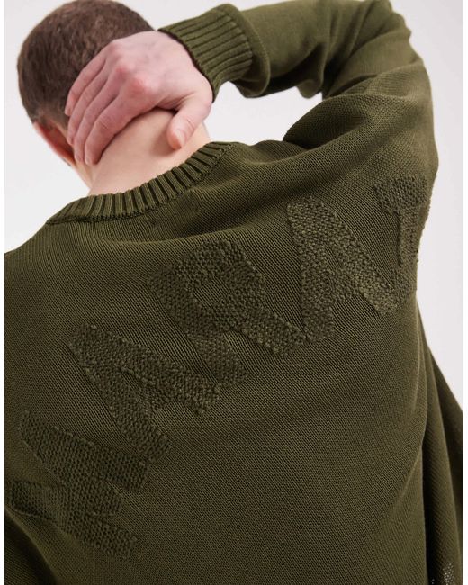 ASOS – oversize-strickpullover in Green für Herren