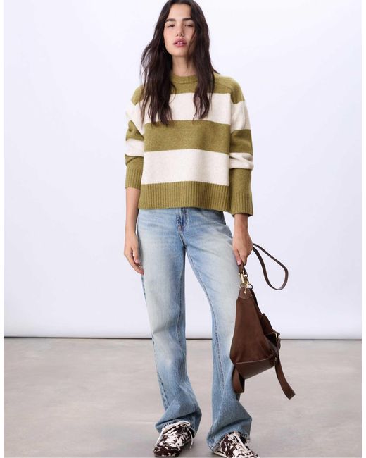 Stradivarius Green – weicher basic-strickpullover