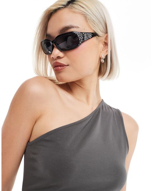 Aire Gray Singleta Diamante Sunglasses