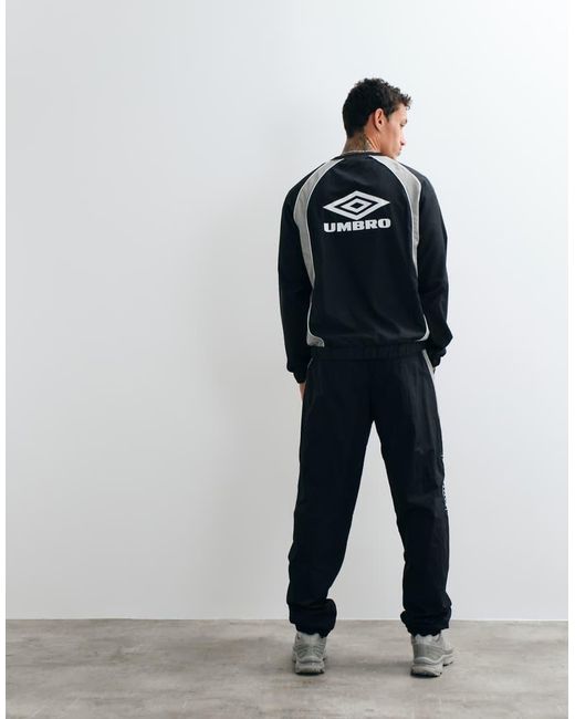 Umbro Black Relaxed Track Pants for men
