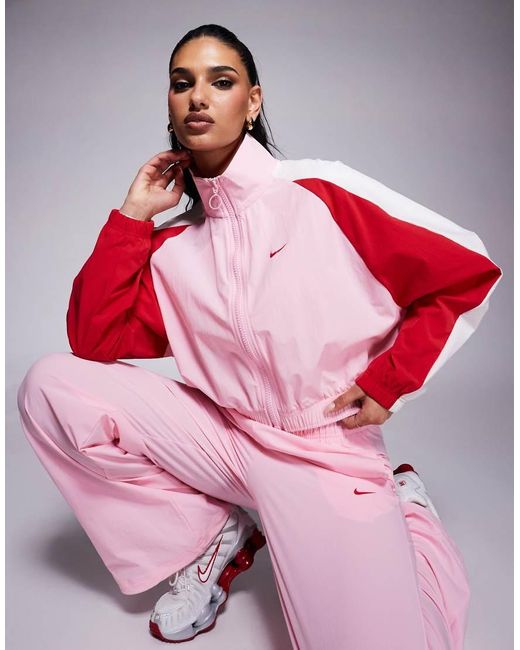 Nike Pink Sportswear Woven Jacket