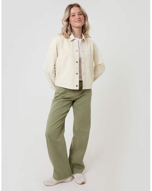 Threadbare Natural Patch Pocket Denim Shacket