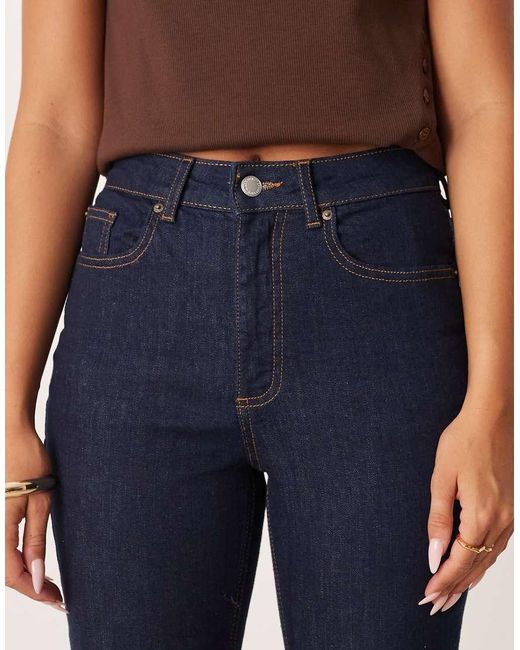 Aware Blue Alice High Waist Stretch Straight Leg Jeans