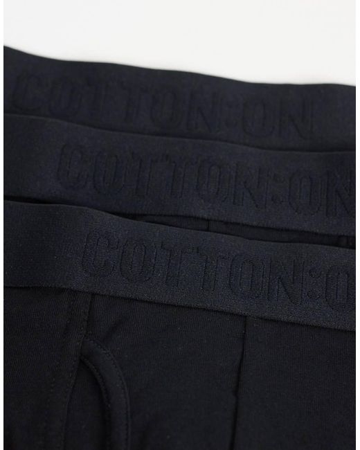 Cotton On Blue 3 Pack Boxer Briefs Set for men