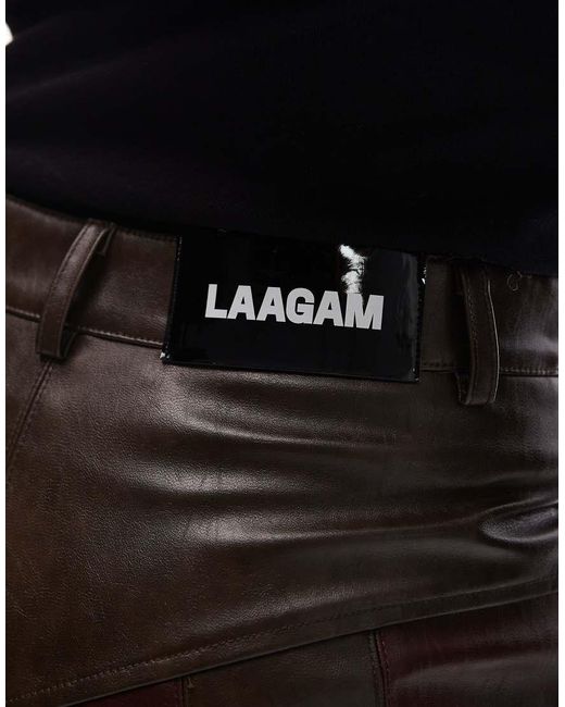 laagam Brown Maia High Waist Pants