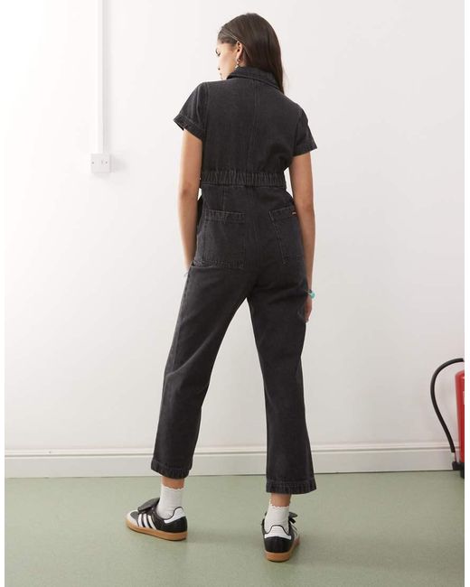 Santa Cruz Natural Line Up Utility Denim Jumpsuit