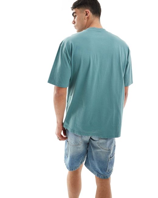 ASOS – es oversize-t-shirt in Blue für Herren