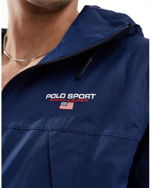 Polo Ralph Lauren – sport capsule eastview – isolierte windjacke in Blue für Herren