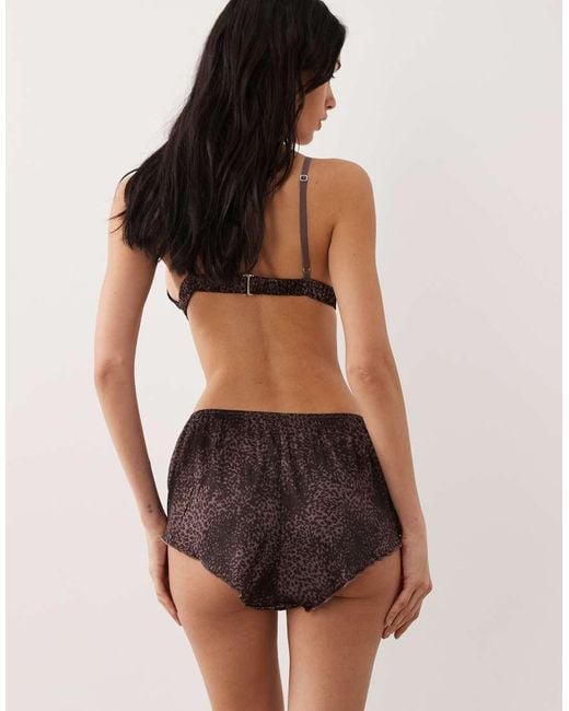 Calvin Klein Black Signature Satin Tap Shorts