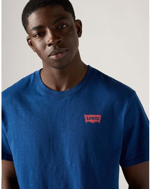 Camiseta Verde Oscuro Holgada De Algodón Levi's de hombre de color Blue