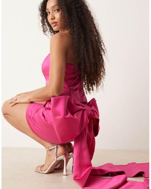 ASOS Pink Tailored Seam Detail Corset Top