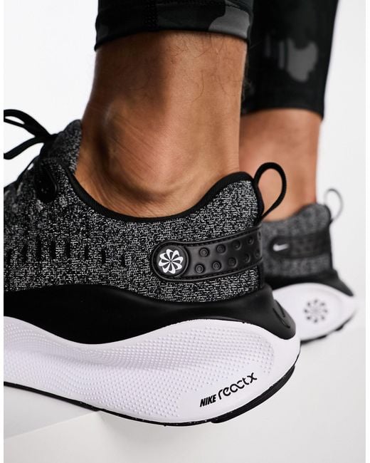 Nike Black React Infinity Flyknit 4 Sneakers for men